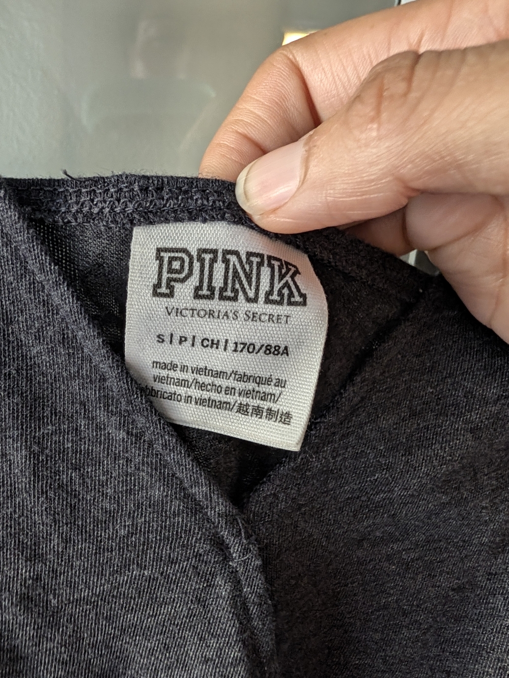 Pink Victoria’s Secret Crossover Romper Cover Up Casual Charcoal Gray Small - Picture 7 of 17